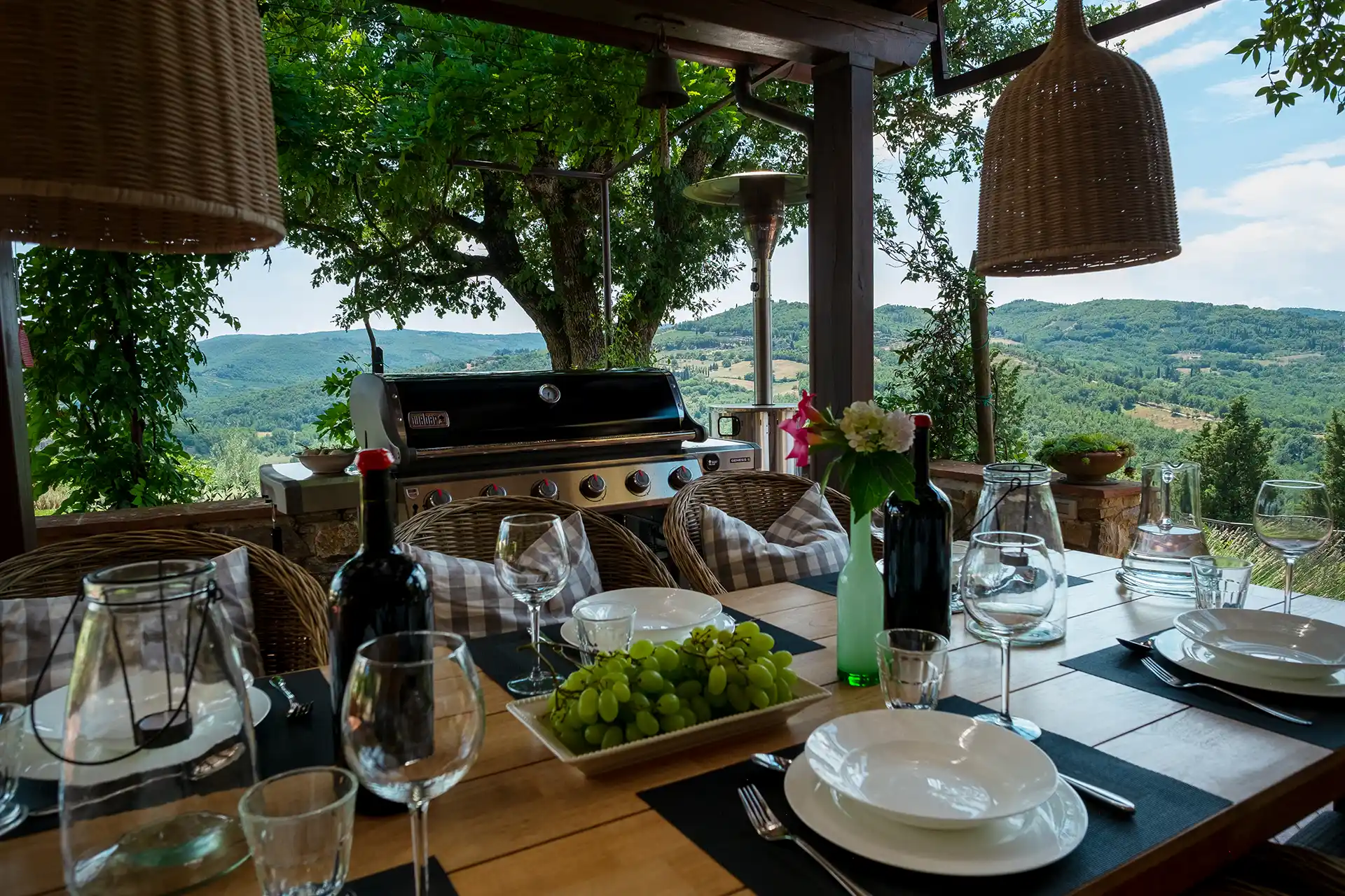 Genießt auf unserer Portico wundervolle Abende und kulinarische Feste.